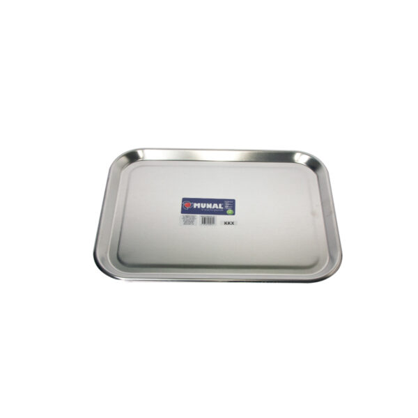 BANDEJA EN ALUMINIO NATURAL MUNAL DE  36 X 51 CM